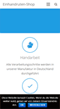 Mobile Screenshot of einhandruten-shop.de